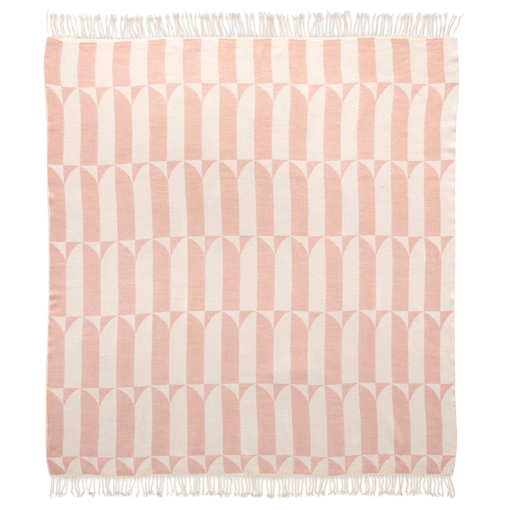 Novogratz throw blanket - Waverly Pink Tile